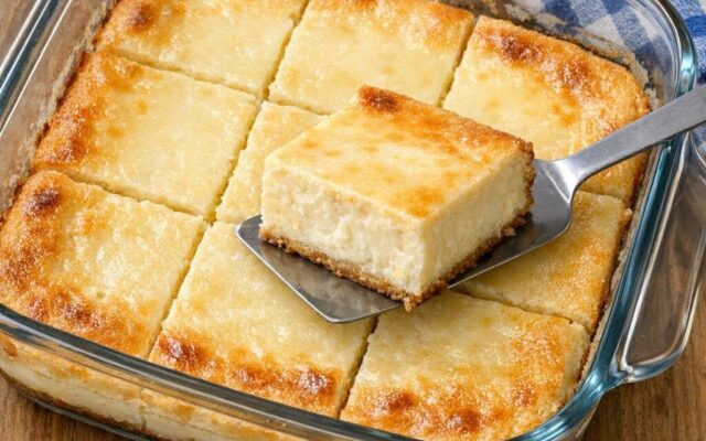 Put solid unwrapped raw cream cheese blocks in the casserole dish and 3 other simple pantry staples to get a…